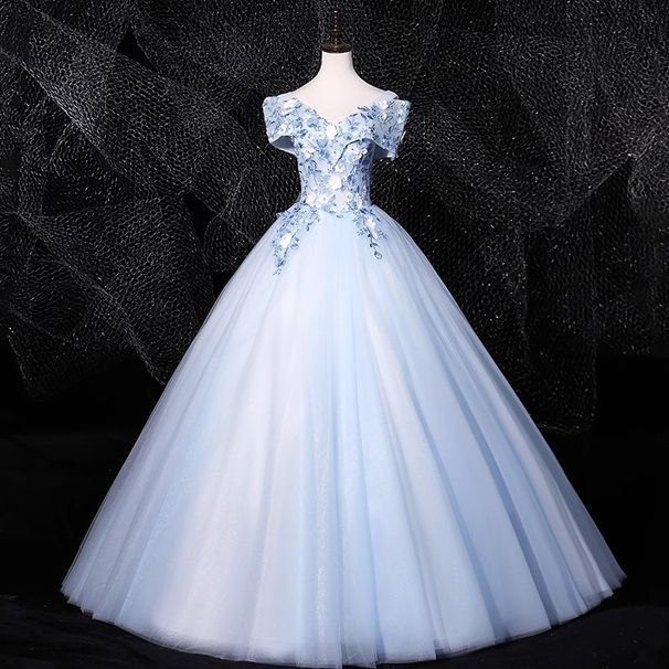 Women's Clothing Elegant Off-Shoulder Ball Gown – Slim-Fit Opera & Solo Performance Dress, Princess Silhouette Prom Gown (XS-XXXL, High Waist)_ecoleips.com