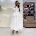 Elegant Backless Long Sleeved Shirt And High Waisted Skirt Set For Women Spring Solid Color_ecoleips.com