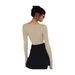 Women's Slim Fit Long Sleeve T-Shirt – Elegant Round Neck Blouse For Office & Night Out_ecoleips.com