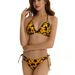 "Strappy Split-Print Three-Piece Bikini Set – Sexy & Stylish Women's Clothing Swimwear, American Design"_ecoleips.com