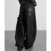 Korea Dongdaemun New Street Style Retro Handsome Versatile Leopard Print Cross Pointed Loose Wide-Leg Jeans_ecoleips.com