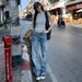 Women's Clothing Light Wash Straight Leg Jeans For Women – High Waist, Relaxed Fit, Stretchy Comfort (XS-XL, Classic Blue Shades)_ecoleips.com