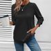 Autumn/Winter Casual Fashion Women's Solid Color Round Neck Long-Sleeve Hoodie_ecoleips.com