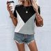 2026 European And American Clothing Summer New Style Color-blocked Round-neck T-shirt Loose Casual_ecoleips.com