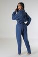 K Slim Fit Elastic Small Toe Denim Jumpsuit With Pockets_ecoleips.com