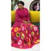 Women's Clothing Rose Print Irregular Temperament Large Size Women's Skirt Suit_ecoleips.com