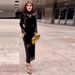 Elegant Temperament Fashion Black Long Cheongsam Dress Long Sleeve Lace Splicing Vintage Formal Party Evening Long Dress_ecoleips.com