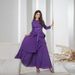 Women's Clothing Women's Solid Color Evening Gown Autumn Cross-Over Irregular Full Skirt With Tie Waist Elegant Versatile Pleated Dress_ecoleips.com