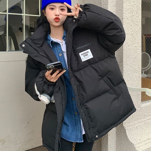 K Thickened Cotton-padded Clothes For Women; Loose, Warm Coat._ecoleips.com