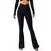 Women’s Clothing Autumn Nude Stretchy Sports Yoga Flare Pants Tight Slimming High Waist Peach Butt Lifting Fitness Pants_ecoleips.com