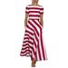 Women's New Style Striped Maxi Skirt Fashion Casual High Waist Skirt_ecoleips.com