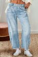 Women's Clothing Retro Banana Pants Loose Machete Trousers Wide Leg Pants Mid Waist Straight Jeans For Women_ecoleips.com