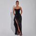 Women's Clothing Sexy Hot Girl Suit Winter New Buling Sequined Chest Wrap Top Hip Wrapped Half Length Slit Long Skirt_ecoleips.com