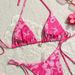 Women's Clothing Tie Dye Bikini Sexy Halter Neck Tie Triangle Bag Swimsuit_ecoleips.com