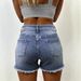 Women's Clothing High-Waisted Ripped And Frayed Denim Shorts Versatile Hot Pants For Summer_ecoleips.com
