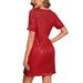 Women's Clothing Spring/Summer New Women's Clothing Fashion Short Sleeved Sequined Elegant Dress/Formal Dress_ecoleips.com