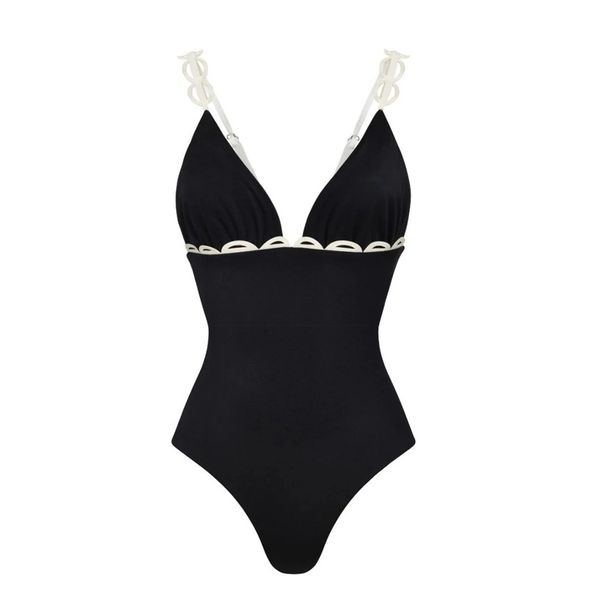 Women's Clothing American Style Black Bikini Set High End Hollowed Out Design Niche Detailing For Women Beachwear Swimwear_ecoleips.com