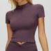 Zechuang Women's Yoga Sports Top Naked Feel Stand Collar Zipper Tight Fitting Short Sleeve Outdoor Running Fitness 4514_ecoleips.com
