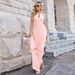 Women's Halter Keyhole Mermaid Maxi Dress, Sparkly Backless Formal Evening Party Gown_ecoleips.com