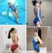 Women's Clothing Racing Collection Multi Color Shiny Small Chest One Piece Professional Sports Dance Swimsuit Female Training Suit Swimsuit_ecoleips.com
