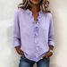 Spring Women's Clothing Ruffled Long Sleeved Cotton Shirt American Style Casual Fit Top For Ladies_ecoleips.com