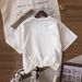 Women's Casual Round Neck Short Sleeve T-Shirt Multi-Color American Style Simple Fashionable Sports Top Solid Printed Loose Fit_ecoleips.com