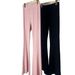 New Autumn High-waisted Two-tone Stretchy Bell-bottom Pants With Drape Effect, Suitable For Yoga, Horseback Riding,_ecoleips.com