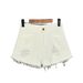 Women's Clothing Waist Fat Mm Loose Denim Shorts Women's Summer Large Size Hole Slimming Raw Edge Wide Leg A Line Hot Pants_ecoleips.com