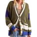 Women's Clothing Autumn Women's New Knitted Autumn And Winter Cardigan Deep V Neck_ecoleips.com