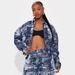 New Women's Rock Pattern Jacquard Denim Jacket And Trousers Set American Clothing_ecoleips.com