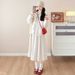 Autumn New Korean Fashion Sweater Jacket + Corduroy Maternity Dress_ecoleips.com