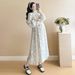 Autumn New Korean Fashion Chiffon Maternity Dress_ecoleips.com