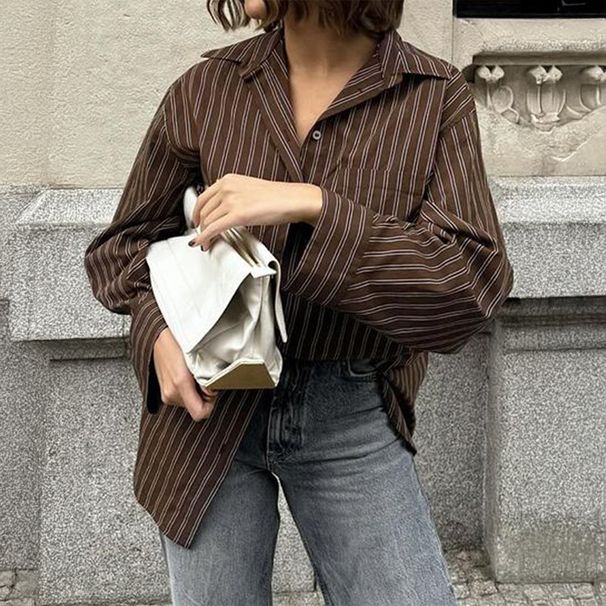 DiYun European American Casual Vacation Versatile Plaid Long-sleeve Jacket Shirt Women's Clothing 2025 Autumn And Winter_ecoleips.com