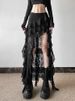 K Light Luxury Style Pure Desire Heavy Industry High-end Birthday Gift Skirt Princess Mesh Long Skirt Irregular Skirt_ecoleips.com