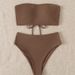 Verve New Summer Backless Tight Bikini Two-Piece Swimsuit Women Swimwear Nylon_ecoleips.com