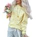 Women’s Oversized Floral Knit Sweater – Longline Boho Pullover (Breathable Polyester, Lightweight & Wrinkle-Free, Summer Layering Essential)_ecoleips.com