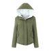 Women’s Fleece-Lined Hooded Puffer Jacket – Korean Style Quilted Coat With Polyester Padding For Casual & Campus Wear_ecoleips.com