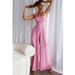 Women's Elegant Solid Color Halter Neck Jumpsuit Spring/Summer Wide Leg Casual Fashion European American Style Backless Romper_ecoleips.com