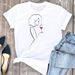 Cross-border Supply Casual Loose Simple Wine Glass Summer Top T-shirt For Women_ecoleips.com
