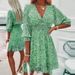 Women's Clothing Floral Dress Short Sleeved Dress_ecoleips.com
