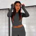 Women's Clothing Women's Slim Fitting Low Waisted Flared Pants Suit Style Fashionable Comfortable Clothing Set_ecoleips.com