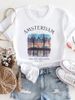 Euroean And American Cross-border Foreign Trade Women's Clothing, Urban Letter Rint Round-neck Short-sleeve T-shirt_ecoleips.com