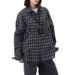 American-style High-end Retro Pleated Plaid Long-sleeve Shirt For Men And Women, New Casual Oversized Loose Jacket,_ecoleips.com