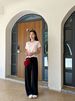 Suitable For All Seasons Versatile Magic Japan Mitsubishi Toyama Original Anti-Wrinkle Modal Mulberry Silk Floor-Length Airy Wide-Leg Pants For_ecoleips.com