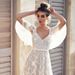 Voya 2026 Autumn European And American Foreign Trade New Sexy Lace V-neck Backless Dress For Women_ecoleips.com