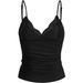 European And American Y2K Lace Vest Solid Color Hot Girl Slim Fit Inner Layer Patchwork French Women's Camisole Street_ecoleips.com