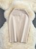 Solid Color Pleated Front-slit Midi Skirt, 2025 Summer Fashion Casual Mid-length OL Professional Pencil Skirt_ecoleips.com