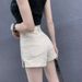 Girl Denim Shorts Women High Waist Split Thin Summer New A-line Petite Straight Loose Super Hot Pants Trendy_ecoleips.com