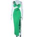 European And American One-shoulder Dress, Solid Color Pullover, Sexy Backless Evening Gown, Long Elegant Style With_ecoleips.com