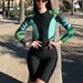 Women's Clothing New Long-sleeved Trousers One-piece One-piece Set Conservative Sunscreen Color Matching Swimsuit Diving Suit_ecoleips.com